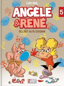 Angèle et René - Tome 5 - De l'art ou du cochon - Couverture